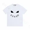 2023 T Shirt طباعة الرجال و T-Shirt White Cotton Pure Cotton Stirt T-Shirt Luxury Fashion Classic Classic Short Sleeve Cotton