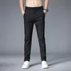 Мужские брюки 2023 Летний легкий и тонкий комфортный слабый растяжение Casual Classic Fashion Brand Young Young