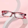 サングラスアンチブルーライトリーディングメガネの目の保護前青視眼鏡女性ファッションエレガントなプリントフラワーウルトラライトフレームアイウェア