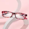 Sunglasses Anti Blue Light Reading Glasses Eye Protection Presbyopic Eyeglasses Women Fashion Elegant Print Flower Ultralight Frame Eyewear