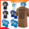 uomini donne giovani maglie da calcio Quentin Johnston 10 Justin Herbert Khalil Mack 30 Austin Ekeler 13 Keenan Allen 3 Derwin James Jr. 97 Joey Bosa J.C. Jackson 2023