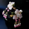 Hair Clips 1 Pcs Chinese Traditional Headdress Handmade Girl Blossom Bride Wedding Jewelry