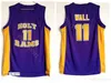 Basquete masculino John Wall Wall 11 High School Sagrado Jerseys Team Purple para fãs de esportes Pure Cotton University Qualidade Superior