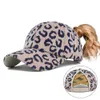 New Lu snapbacks Sports Leopard Print Horsetail Hat Caps Align cappello da esterno moda cappello da baseball tridimensionale cappello da sole da donna