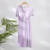 Sleep Lounge Fdfklak Modal Nursing Maternity Nightdress Short Sleeve VNeck Pregnant Women Postpartum Nightgown Pregnancy Sleepwear M3XL 231102