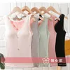 Camisoles Tanks Women 2023 가을 겨울 패션 열 조끼 속옷 여성 꽉 따뜻한 바닥 탑 숙녀 단색 레이스 D506