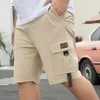 Shorts masculinos verão carga para homens plus size 6xl 7xl 8xl 9xl 150kg preto cinza joelho comprimento algodão mens cáqui hiphop bolsos meninos curto