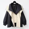 Damen Trenchcoats 1 Jacke Mittellanger Mantel mit durchgehendem Reißverschluss Frühling Herbst Oberbekleidung Koreanischer Stil Mädchen Windjacke