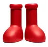 big red boots men women Rain Boots Boot EVE Rubber Astro Boy Reps Over The Knee Booties Cartoon Shoes Thick Bottom platform