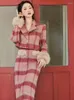 Vestido de duas peças outono inverno combinando xadrez conjunto blazer e meados saias mulheres estilo inglaterra umbigo exposto curto império casacos femme