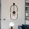 Orologi da parete 3D Iron Art Orologio silenzioso Decorazione sospesa Decorativo moderno Classico Semplice Designer Nordic Room Decor