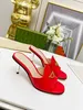 Designer Women's Metal Heel Slippers Mule Sexy Summer High Heel Thick Slippers Women's Beach Outdoor 35-43