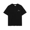 Shorts pour hommes Sumer Rhude x McLaren Letter Broidered Abled Rude Pullover Tshirt 1 et Womens Short Sleeve Rhude Men Suitrr97m
