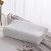Travesseiro 1 pc Dormir Látex Memória Cervical Massagem Travesseiros Natural Ortopédico Home Supplies Substituição com Capa 231102