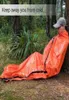 Vita all'aria aperta Bivy Sacco a pelo di emergenza Termico Tenere al caldo Impermeabile Mylar Primo soccorso Emergenza Blanke Attrezzatura da campeggio di sopravvivenza8995673