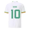 Qqq82023 Maillot de football Mane 22 23 Coupe du monde à domicile Koulibaly Gana Kouyate D.dia Sarr Diallo Chemises de football Fans Player Version