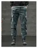 Pantaloni da uomo 6 tasche Denim Cargo Uomo Jogger Tattico Militare Casual Abbigliamento da uomo 2024 Primavera