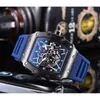 Milles Designer Watches Richards Watch Top Mens Quartz Chronograph Swiss Mens Wristwatch Iced Out Hip Hop Rubber Strap Sport Must