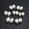 Pendant Necklaces 50pcs Gold Plated Natural Freshwater Pearl Freeform Drops For Women Statement Bridal Chain Necklace Earrings Making