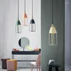 Lampy wiszące nowoczesne lampa kreatywna nordycka macaron e27 wiszący jadalnia sypialnia do sypialni nocny stół kuchenny Wyspa Wyspa wystrój światło