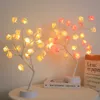 Night Lights Rose Led Night Light Rechargeable Usb Battery Dual-Use Valentine's Day Gift Decoration Lights Home Holiday Lighting Led Lamp P230331