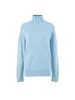 Maje High Neck Blue Knit Sweater Women's Sweaters