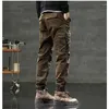 Pantaloni da uomo 6 tasche Denim Cargo Uomo Jogger Tattico Militare Casual Abbigliamento da uomo 2024 Primavera