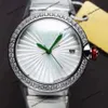 Швейцарские роскошные часы Изумрудный автоматический кварцевый механизм Женские часы на батарейке Модный тренд Стиль Универсальный