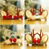 Christmas New Product Hairpin 2023 Network Red Cute Deer Horn Jewelry Headwear Pair Clip cosplay