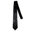Bow Ties Male Men's Necktie Original Design Fun Creative Black Sepia Print Tie Women Retro Casual Trend Personality