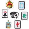 MOQ 20 pièces PVC Kawaii Mahjong cartes à jouer tour pièces de chaussures accessoires décorations de créateur boucle breloques pour les enfants