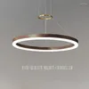 Lampadari in legno massello luci a led 2023 moderno lampadario a soffitto in noce nera decorazione casa lustri lamparas soggiorno sala da pranzo lampe