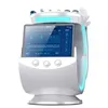 7 en 1 machine faciale portative de l'oxygène bleu glace pour l'hydrodermabrasion faciale de machine de bulle de profession de station thermale