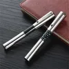 Limited Edition Mahatma Gandhi Signature Pen Ballpoint Pen Black Carbon Fiber Titanium Metal Office Writing Stationery 0680/3000