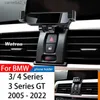 Support pour voiture Support de téléphone de voiture pour BMW 2013-2022 F30 F31 F34 F35 GPS support de téléphone portable de navigation par gravité spéciale support rotatif à 360 degrés Q231104