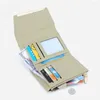 Wallets Small Women Wallet Metal Trifold Zipper Card Holder Handbag Minimalist Purse Carteras Para Mujeres