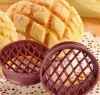 Bread Mold Pineapple Bun Useful Engraving Baking Moulds Efficient Plastic Hollow Efficient Bakeware Necessary For Family 1103