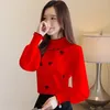 Women's Blouses Sweet Stand Collar Spliced Embroidery Folds Ruffles Blouse Clothing Spring Korean Pullovers Loose Commute Shirt X661