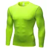 Running Jerseys Customized LOGO Men Compression T Shirt Long Sleeve Fitness Training Tshirt Jogging Gym Sportswear Quick Dry Rashgard