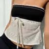 Women's Tanks Camis Doury Cute Off Shoulder Top y2k Women Summer Sleeveless Lace Trim Patchwork Strapless Tee Fairycore 2000s Clothes Streetwear 230331