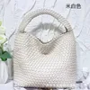 23 Colors Woven Vegan Leather Bag Large Capacity Hobo Shoulder Women Tote Dedigner Shopper Travel Beach Handbags Purses