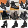 2023-outono inverno salto grosso designer mulheres sapatos martin deserto botas de salto alto tornozelo impressão vintage jacquard têxtil clássico plataforma tornozelo