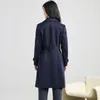 Trenchs pour femmes Alessandra Rich Texture minimaliste Manteau de transport Tempérament de la mode Longueur moyenne