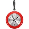 Wall Clocks Pan Clock Decorative Hanging Unique Silent Ring Frying Modeling Stainless Steel Mute Design Reloj Pared Digital Kitchen