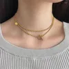 Pendant Necklaces 316L Stainless Steel Multiple Wearing Methods Middle Length OT Buckle Chain For Women Fashion Jewelry Party Gift