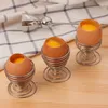 Hooks & Rails 1pc Stainless Steel Spring Wire Tray Boiled Egg Cups Holder Stand Storage Brand