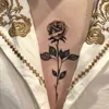 Tillfälliga tatueringar kvinnor vattentät tillfällig tatuering klistermärke svart ros multicolor fjäril blommor tatueringar vatten överföring kroppskonst falsk tatuering z0403