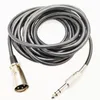 Audio Cables, XLR 3Pin Male to 1/4'' 6.35mm TRS Stereo Male Jack M/M Balanced MIC Microphone Audio Connect Cable About 5M / 1PCS