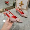 Designer Sandaler Vlogo Women Fashion Pumpar Peep Toe Lady Shoes Flip Flops Dress Beach Shoes Party Ladies High Heels