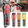 Trimmer Hair Transparent Electric Men Brody Professional Professional Clippers USB UCZYKAJĄCE MASZYNY CZYTACJA 231102